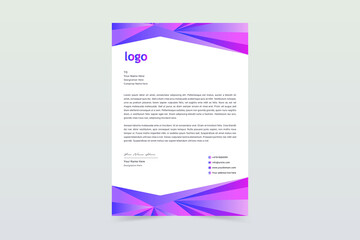 Letterhead Design Simple Minimalist And Creative. Business Style Letterhead Templates For Your Business, The Letterhead Element Of Stationery Design. Vector Illustration
