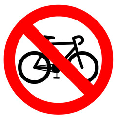 bicycle ban is forbidden allowed