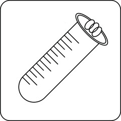 test tube liner icon vector illustration