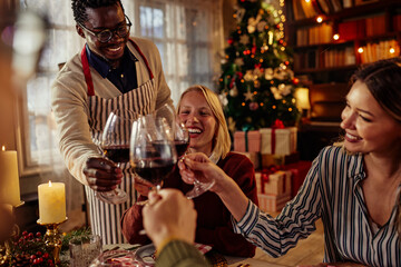 Celebrating life and Christmas with red wine