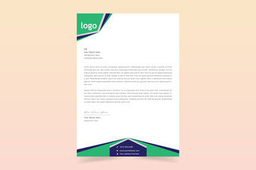 Professional business letterhead design. Corporate Letterhead Templates For Your Business company. The Letterhead Element Of Stationery Design. Vector Illustration