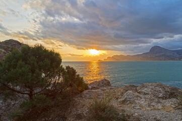 Sunset over the Black Sea.