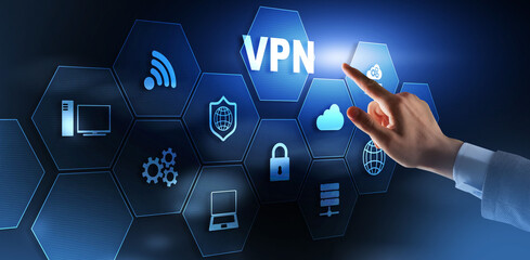 Virtual Private Network or Internet Security Concept