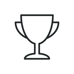 Trophy vector icon. Award symbol. Cup sign.