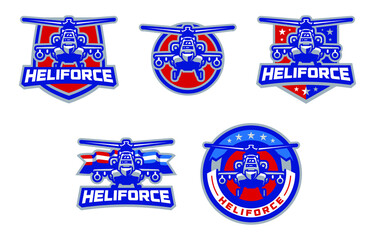 Heliforce sport logo set