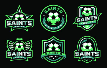 Saints soccer sport logo set © Fdesigns710