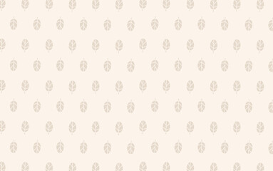 ベージュのシンプルな植物模様の背景素材
