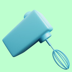 3d illustration of kitchenware mixer