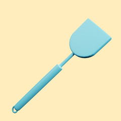 3d illustration of kitchenware stuff spatula