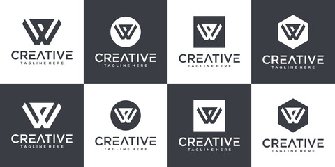 w logo design