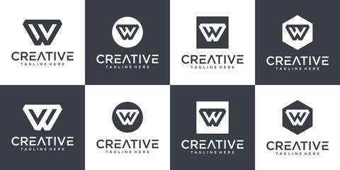w logo design