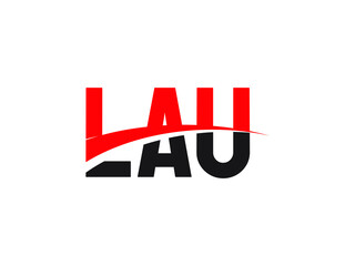 LAU Letter Initial Logo Design Vector Illustration
