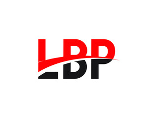 LBP Letter Initial Logo Design Vector Illustration