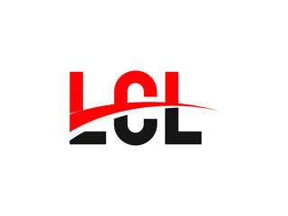 LCL Letter Initial Logo Design Vector Illustration