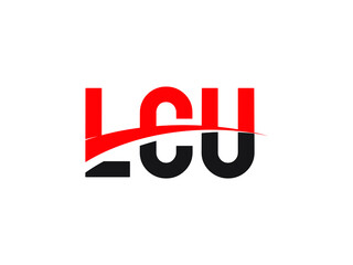 LCU Letter Initial Logo Design Vector Illustration