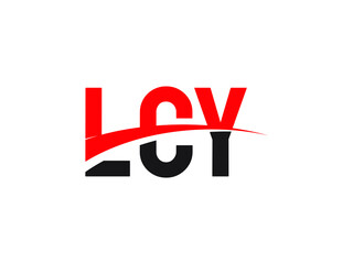 LCY Letter Initial Logo Design Vector Illustration