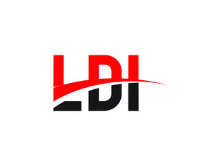 LDI Letter Initial Logo Design Vector Illustration