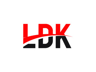 LDK Letter Initial Logo Design Vector Illustration