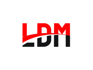 LDM Letter Initial Logo Design Vector Illustration