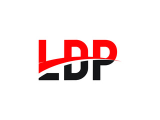 LDP Letter Initial Logo Design Vector Illustration