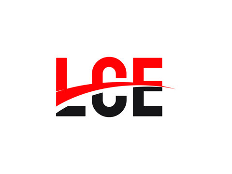 LCE Letter Initial Logo Design Vector Illustration