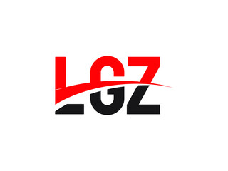 LGZ Letter Initial Logo Design Vector Illustration