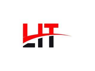 LIT Letter Initial Logo Design Vector Illustration