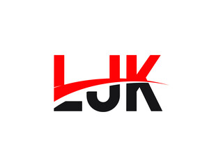 LJK Letter Initial Logo Design Vector Illustration
