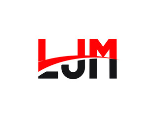 LJM Letter Initial Logo Design Vector Illustration