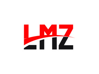 LMZ Letter Initial Logo Design Vector Illustration