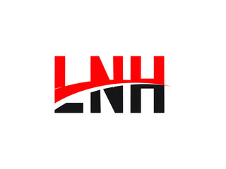 LNH Letter Initial Logo Design Vector Illustration