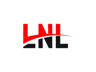 LNL Letter Initial Logo Design Vector Illustration