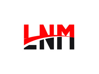 LNM Letter Initial Logo Design Vector Illustration