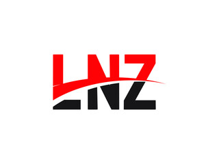 LNZ Letter Initial Logo Design Vector Illustration