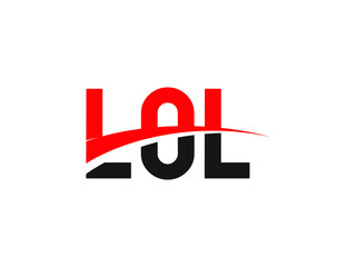 LOL Letter Initial Logo Design Vector Illustration