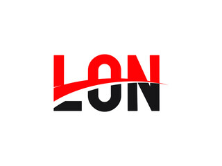 LON Letter Initial Logo Design Vector Illustration