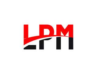 LPM Letter Initial Logo Design Vector Illustration