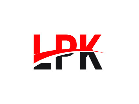 LPK Letter Initial Logo Design Vector Illustration