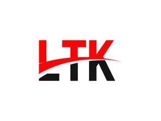 LTK Letter Initial Logo Design Vector Illustration