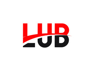 LUB Letter Initial Logo Design Vector Illustration