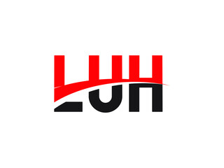 LUH Letter Initial Logo Design Vector Illustration