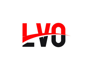LVO Letter Initial Logo Design Vector Illustration