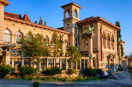 Palais de Rumine palace in Lausanne city, Switzerland