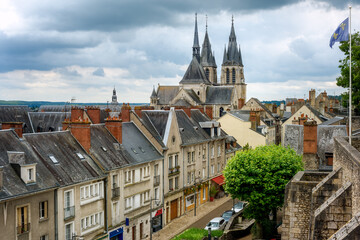 The Old town of Blois, France