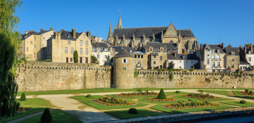 Fototapeta na wymiar Historical Old town of Vannes, Brittany, France