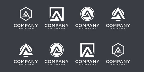 letter a logo design