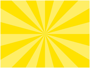 黄色の集中線の背景