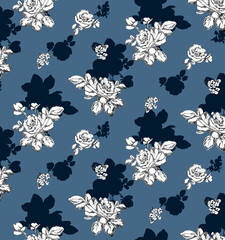 Seamless flowers pattern, floral print.
