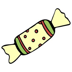 Christmas Candy Clipart. Merry Christmas. New Year Holiday.