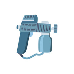 Spray gun isolated on a white background flat illustration design vector